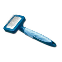 Пуходерка Camon Soft Grip зі штифтами, з нержавіючої сталі, 7×5×17.5 см, S
