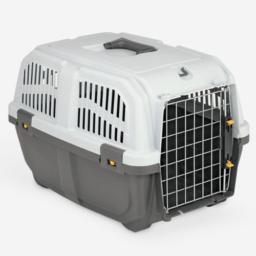 Переноска MPS SKUDO 3 IATA GREY для собак и кошек до 24 кг, серая, 60×40×39 см
