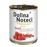 Консервы Dolina Noteci Premium Pure для собак с аллергией, с говядиной и коричневым рисом, 800 г Консервы Dolina Noteci Premium Pure для собак с аллергией, с говядиной и коричневым рисом, 800 г