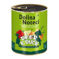 Консервы Dolina Noteci Superfood для собак, с олениной и уткой, 800 г