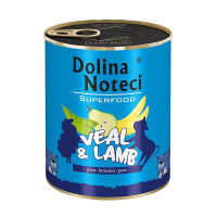 Консервы Dolina Noteci Superfood для собак, с телятиной и бараниной, 800 г