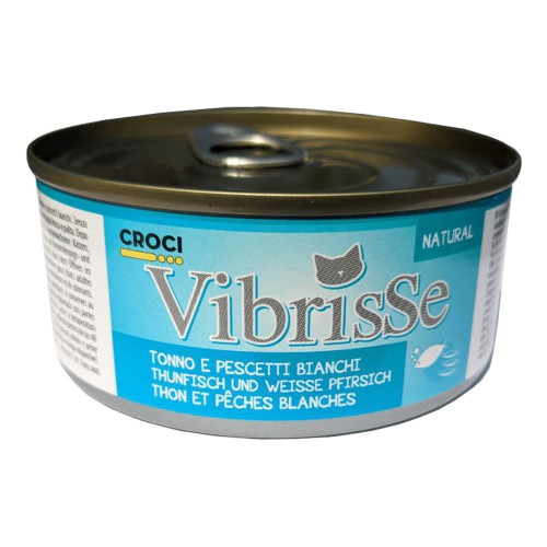 Консервы VIBRISSE для кошек, с тунцом и белой рыбой, 140 г