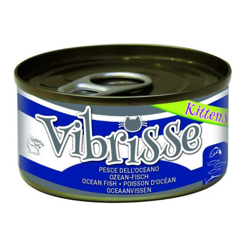 Консервы VIBRISSE для котят, океаническая рыба, 70 г