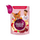 Влажный корм Delickcious для кошек, с печенью, яблоком и клюквой, 85 г