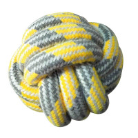 Игрушка Croci для собак PASTEL мяч, канат хлопковый, жёлтый, 7.5 см Игрушка Croci для собак PASTEL мяч, канат хлопковый, жёлтый, 7.5 см