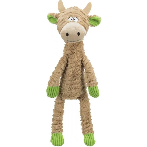 Игрушка Trixie для собак Корова со звуком, полиэстер/хлопок, бежевый, 50 см