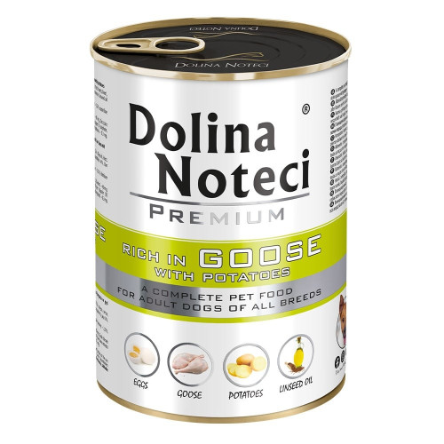 Консервированный корм Dolina Noteci Premium для собак, гусь и картофель, 400 г