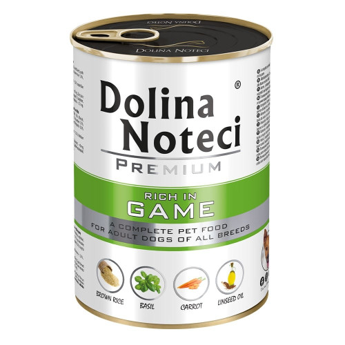 Консервированный корм Dolina Noteci Premium для собак, дичь, 400 г