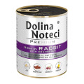 Консервований корм Dolina Noteci Premium для собак, кролик та журавлина, 800 г