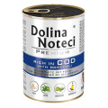 Консервований корм Dolina Noteci Premium для собак, тріска та броколі, 400 г
