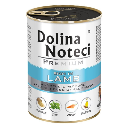 Консервированный корм Dolina Noteci Premium для собак, ягненок, 400 г