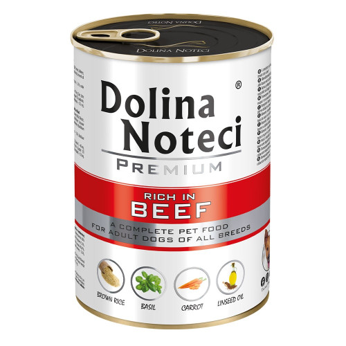 Консервированный корм Dolina Noteci Premium для собак, говядина, 400 г