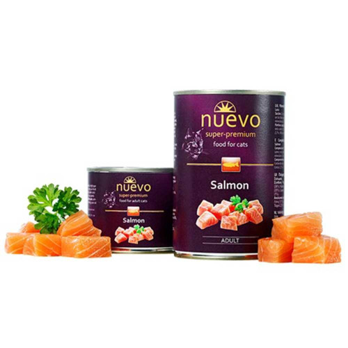 Консервированный корм Nuevo Adult с лососем, для кошек, 200 г