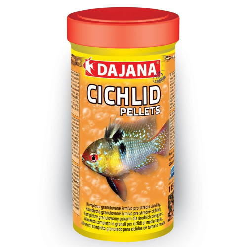 Корм Dajana CICHLID PELLETS для крупных и средних цихлид, в гранулах, 250 мл, 115 г Корм Dajana CICHLID PELLETS для крупных и средних цихлид, в гранулах, 250 мл, 115 г
