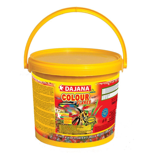 Корм Dajana Colour Flakes, спец. корм в хлопьях, способствует естественной окраске, 10 л/2 кг. Корм Dajana Colour Flakes, спец. корм в хлопьях, способствует естественной окраске, 10 л/2 кг.
