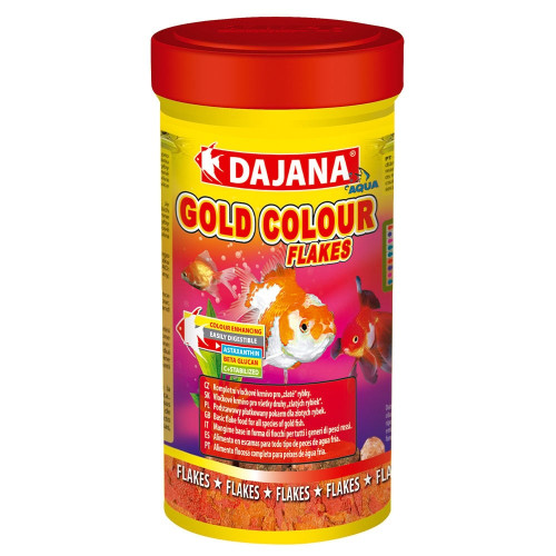 Корм Gold Colour для золотых рыб, карасей и декоративных рыб в хлопьях, 250 мл/50 г Корм Gold Colour для золотых рыб, карасей и декоративных рыб в хлопьях, 250 мл/50 г