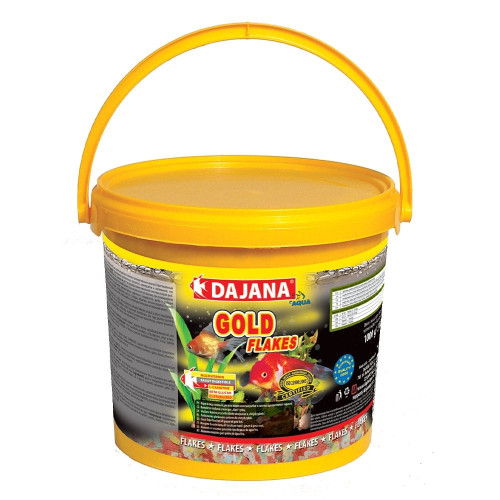 Корм Dajana Gold Flakes в хлопьях для золотых рыбок и декоративных карасей, 5 л/1 кг. Корм Dajana Gold Flakes в хлопьях для золотых рыбок и декоративных карасей, 5 л/1 кг.