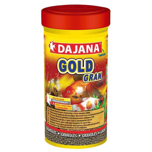 Корм Dajana Gold Gran для золотых карасей и декоративных рыбок в гранулах, 250 мл/110 г Корм Dajana Gold Gran для золотых карасей и декоративных рыбок в гранулах, 250 мл/110 г