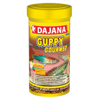 Корм Dajana Guppy Gourmet для гупи с чесноком в хлопьях, 100 мл/20 г Корм Dajana Guppy Gourmet для гупи с чесноком в хлопьях, 100 мл/20 г