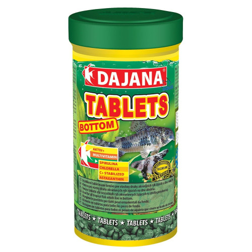 Корм Dajana Tablets Bottom, спец. корм для донных рыб в таблетках, 100 мл/50 г Корм Dajana Tablets Bottom, спец. корм для донных рыб в таблетках, 100 мл/50 г
