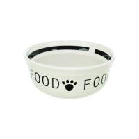 Миска Trixie Food для собак, керамическая, 0.25 л, диаметр 13 см, бело-черный Миска Trixie Food для собак, керамическая, 0.25 л, диаметр 13 см, бело-черный