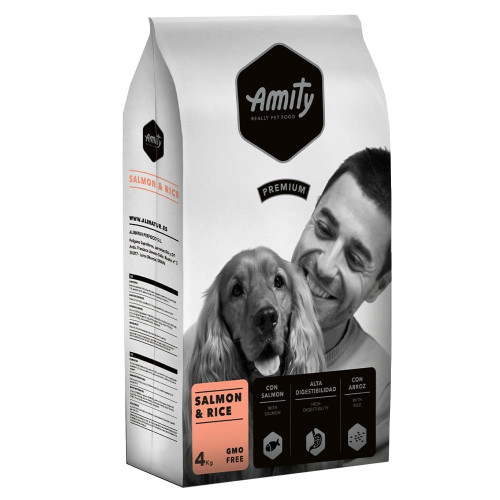Сухой корм AMITY для собак, гипоаллергенный, лосось и рис, 4 кг Сухой корм AMITY для собак, гипоаллергенный, лосось и рис, 4 кг