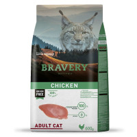 Сухий корм Bravery Chicken Adult Cat для дорослих котів, з куркою, 600 г Сухий корм Bravery Chicken Adult Cat для дорослих котів, з куркою, 600 г