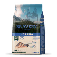 Сухой корм Bravery Herring Large/Medium Adult для взрослых собак средних и крупных пород, с сельдью, 4 кг Сухой корм Bravery Herring Large/Medium Adult для взрослых собак средних и крупных пород, с сельдью, 4 кг