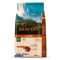 Сухий корм Bravery Lamb Mini Adult для дорослих собак дрібних порід, з ягням, 7 кг Сухий корм Bravery Lamb Mini Adult для дорослих собак дрібних порід, з ягням, 7 кг