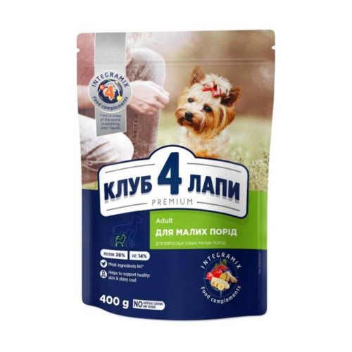 Сухий корм Club 4 Paws для собак малих порід, з куркою, 0.4 кг Сухий корм Club 4 Paws для собак малих порід, з куркою, 0.4 кг