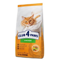 Сухой корм Club 4 Paws Adult Cats 7+ для взрослых кошек от 7 лет, с курицей, 14 кг Сухой корм Club 4 Paws Adult Cats 7+ для взрослых кошек от 7 лет, с курицей, 14 кг