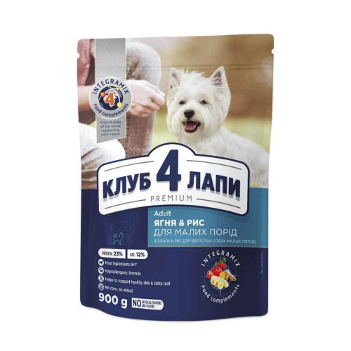 Сухий корм Club 4 Paws Adult Premium для собак малих порід, з качкою, 0.9 кг Сухий корм Club 4 Paws Adult Premium для собак малих порід, з качкою, 0.9 кг