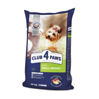 Сухий корм Club 4 Paws Adult Premium для собак малих порід, з куркою, 14 кг