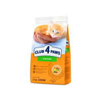 Сухой корм Club 4 Paws Kitten Chicken для котят, с курицей, 2 кг