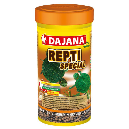 Сухой корм Dajana Repti Special для водяных черепах со спирулиной, 100 мл/40 г Сухой корм Dajana Repti Special для водяных черепах со спирулиной, 100 мл/40 г