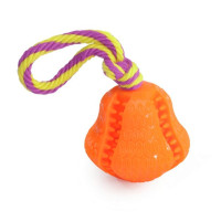 Игрушка Croci для собак, колокольчик на канате для лакомств, TPR, 7.5 см Игрушка Croci для собак, колокольчик на канате для лакомств, TPR, 7.5 см