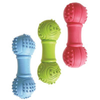 Игрушка Tatrapet Dental Gum для собак, гантель, резина, 10 см, цвета в ассортименте Игрушка Tatrapet Dental Gum для собак, гантель, резина, 10 см, цвета в ассортименте