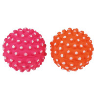 Игрушка Tatrapet Dental Gum для собак, мячик «ёжик» с шипами, резина, 7.2 см, цвета в ассортименте