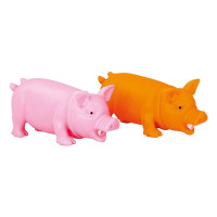 Игрушка Tatrapet Toys Fun для собак, свинка с пищалкой, винил, 15 см, цвета в ассортименте