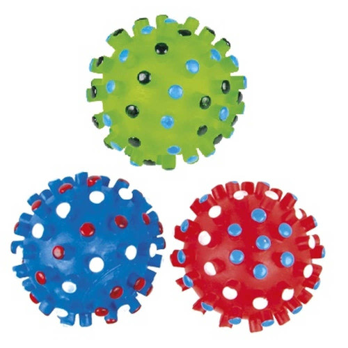 Игрушка Tatrapet Toys Fun для собак, мячик с шипами, винил, 8.5 см, цвета в ассортименте