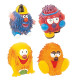Іграшка Tatrapet Toys Fun для собак, монстри, латекс, 9-10 см