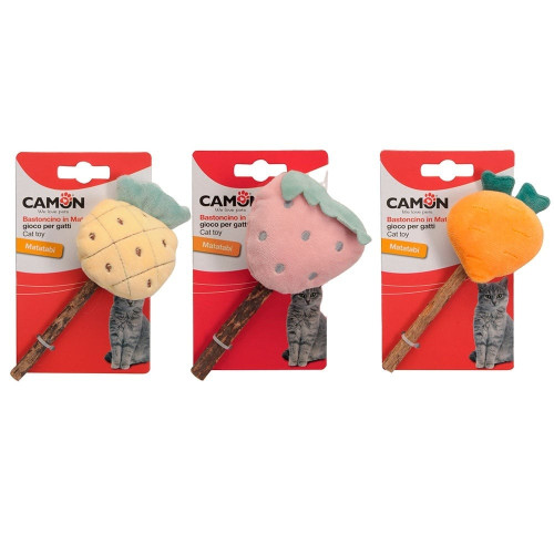 Игрушка Camon для котов, палочка matatabi с мягкой игрушкой, 14 см
