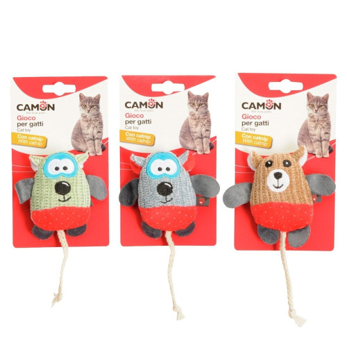 Игрушка Camon для котов, фантастические зверята с кошачьей мятой, полиэстер, 10 см