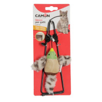 Игрушка Camon для котов, подвесная птичка с кошачьей мятой, полиэстер, 20 см