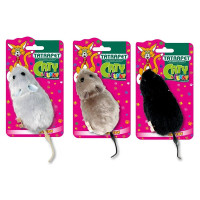 Игрушка Tatrapet Caty funny для котов, мышь механическая, 11.5 см Игрушка Tatrapet Caty funny для котов, мышь механическая, 11.5 см