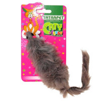 Игрушка Tatrapet Caty funny для котов, мышка, плюш, 15 см
