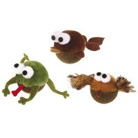 Игрушка Croci для котов, лупоглазый с кошачьей мятой, мягкий, 7 см Игрушка Croci для котов, лупоглазый с кошачьей мятой, мягкий, 7 см