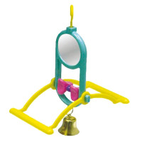 Игрушка Tatrapet Dodo для птиц, качелька с зеркалом, 12×5.5×16.5 см Игрушка Tatrapet Dodo для птиц, качелька с зеркалом, 12×5.5×16.5 см