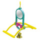 Игрушка Tatrapet Dodo для птиц, качелька с зеркалом, 12×5.5×16.5 см