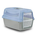 Переноска Bergamo Gipsy XS Small для котів та дрібних тварин, пластикова з дверцятами, блакитний, 39×26×25 см